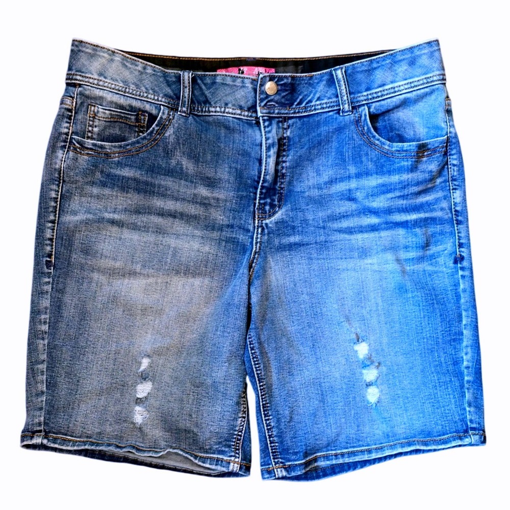 Lane Bryant Comfort Denim Bermuda Short Jeans Womens Size 16